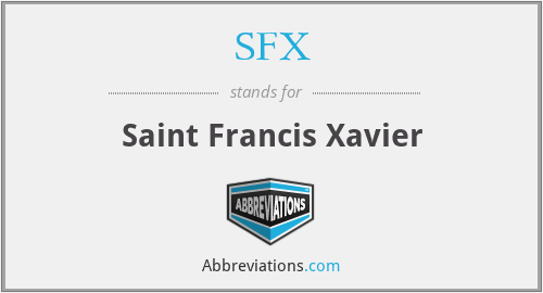 What does saint francis xavier stand for?